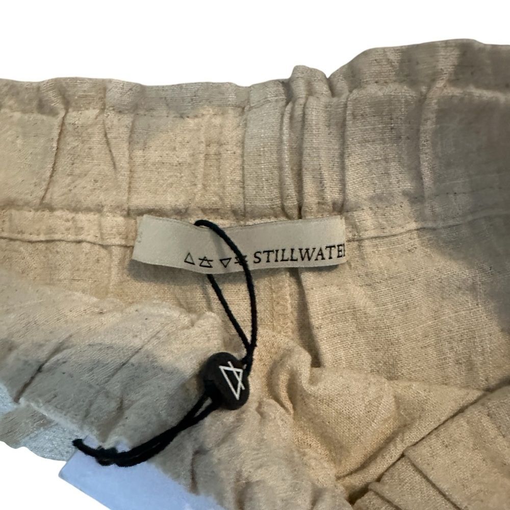 NWT Stillwater Venice Wide Leg Linen Pants Natural XS - Picture 10 of 11
